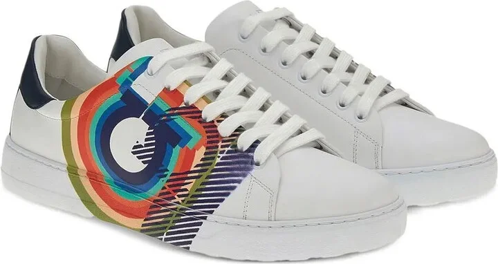Gancini graphic-print sneakers - Image 2