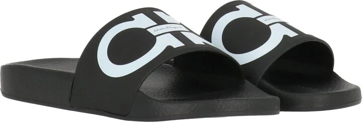 Gancini Groove Slide Sandal