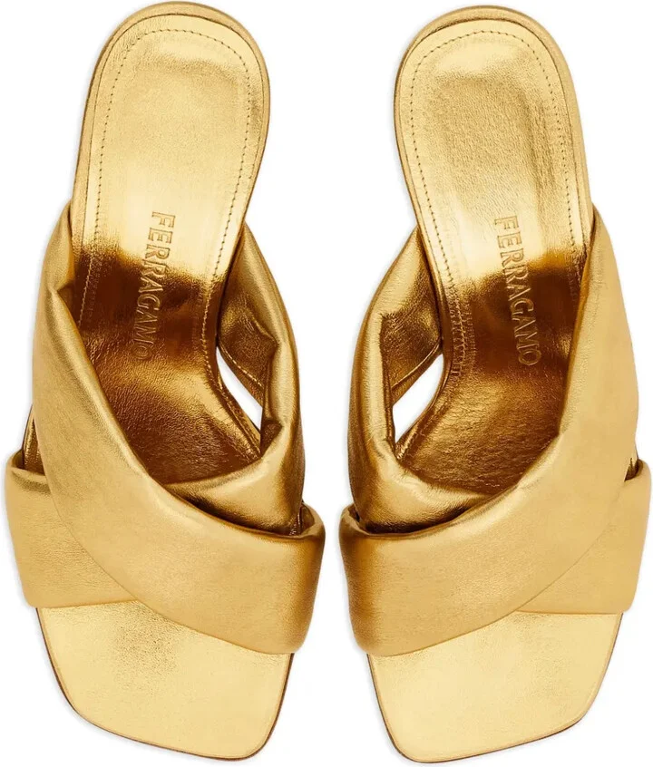 Gancini-heel padded sandals - Image 4