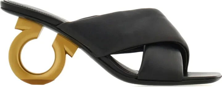 Gancini-heel sandals