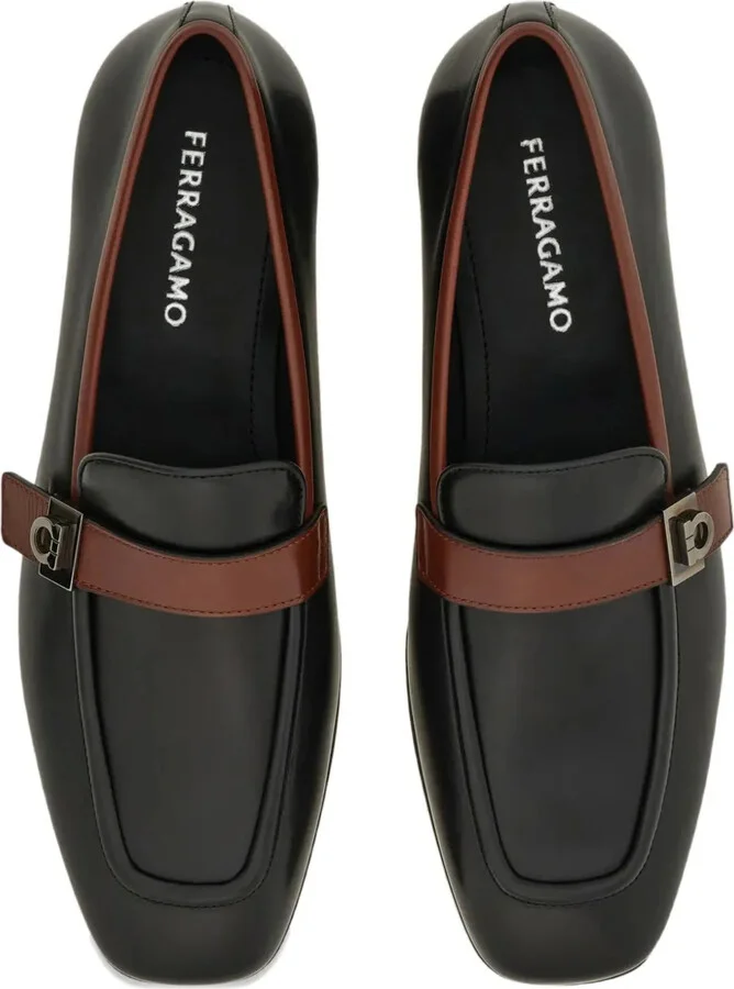 Gancini Hug-buckle loafers - Image 4