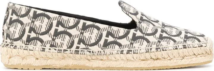 Gancini-jacquard espadrilles