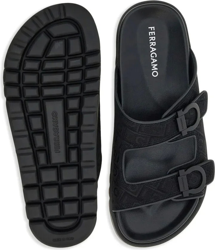 Gancini-jacquard sandals - Image 5