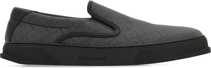 Gancini-jacquard sneakers
