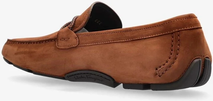 Gancini Leather Driver Loafers - Image 2
