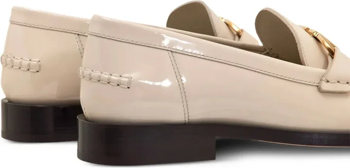 Gancini leather loafers - Image 3