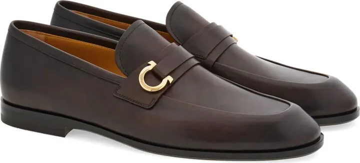 Gancini leather loafers - Image 2