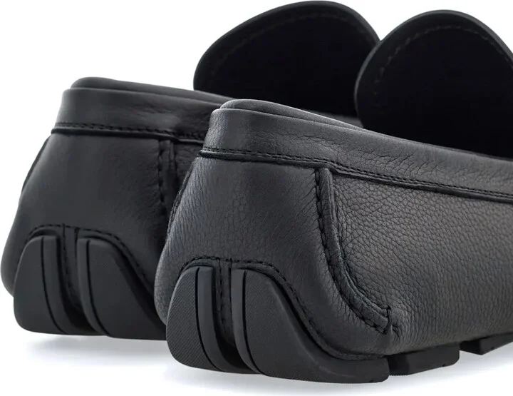 Gancini leather loafers - Image 3