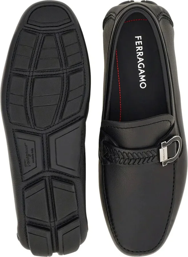 Gancini leather loafers - Image 5