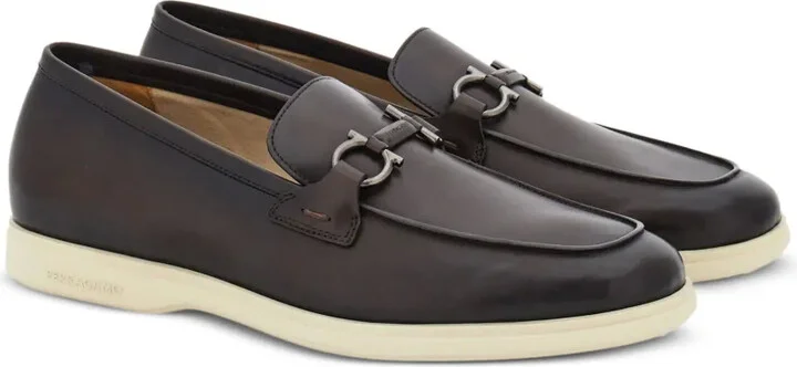 Gancini leather loafers - Image 2