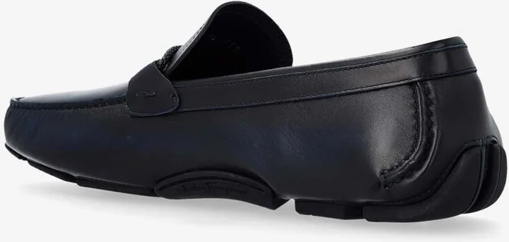 Gancini Leather Loafers - Image 2