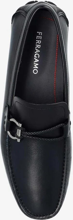 Gancini Leather Loafers - Image 3