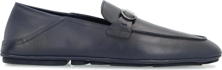 Gancini Leather Loafers - Image 2