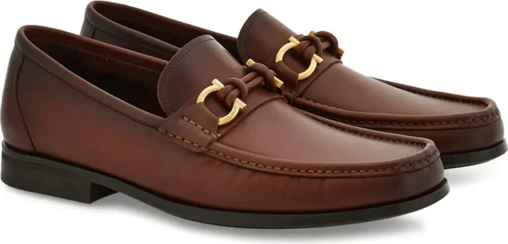 Gancini leather loafers - Image 2