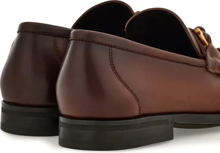 Gancini leather loafers - Image 5