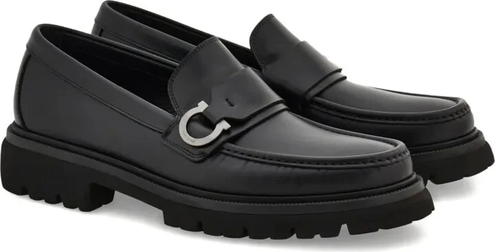 Gancini leather loafers - Image 2