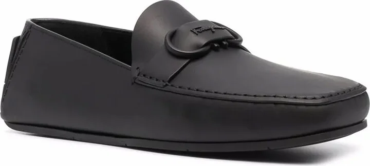 Gancini leather loafers - Image 2