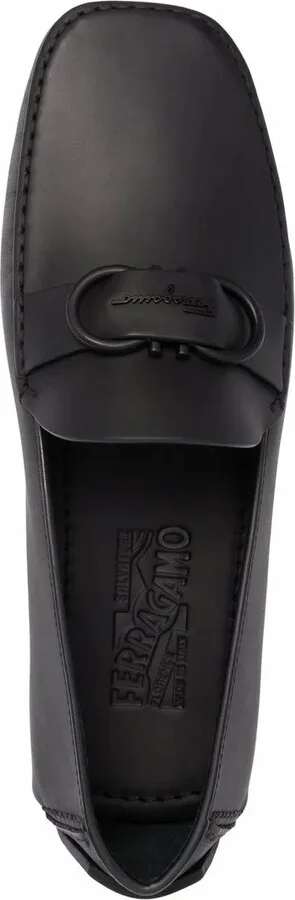Gancini leather loafers - Image 4