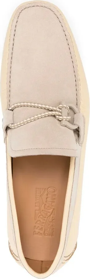 Gancini leather loafers - Image 4