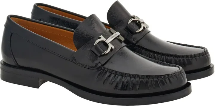 Gancini leather loafers - Image 2