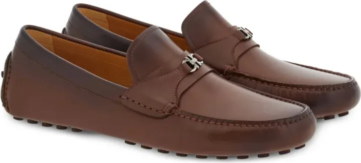 Gancini leather loafers - Image 2