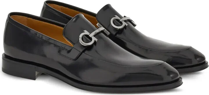 Gancini leather loafers - Image 2