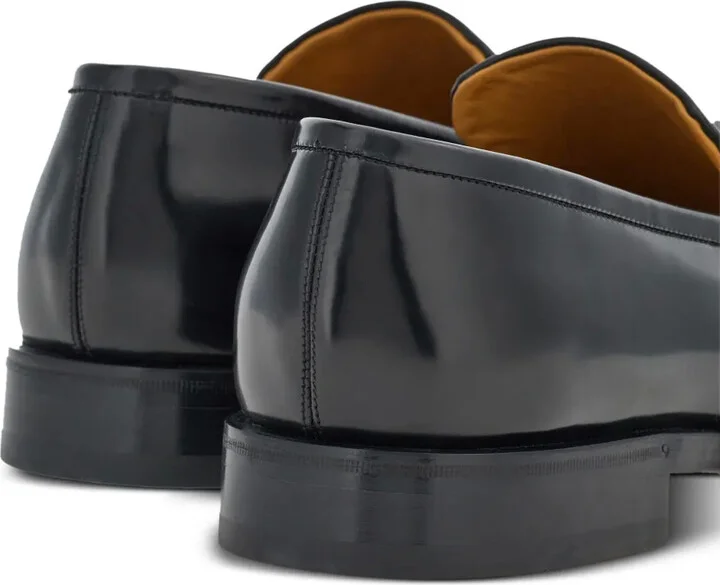 Gancini leather loafers - Image 3