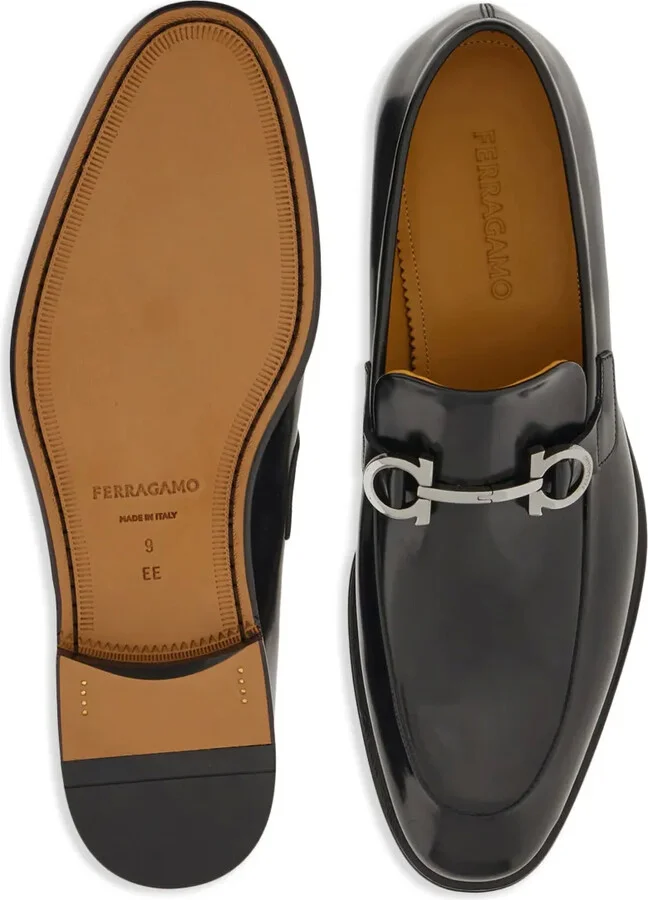 Gancini leather loafers - Image 5