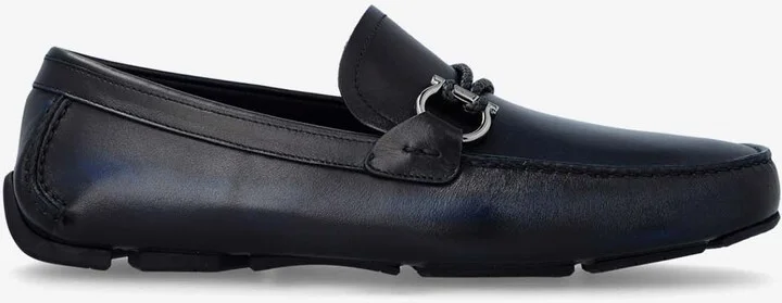 Gancini Leather Loafers