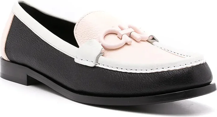 Gancini leather moccasin loafers - Image 2
