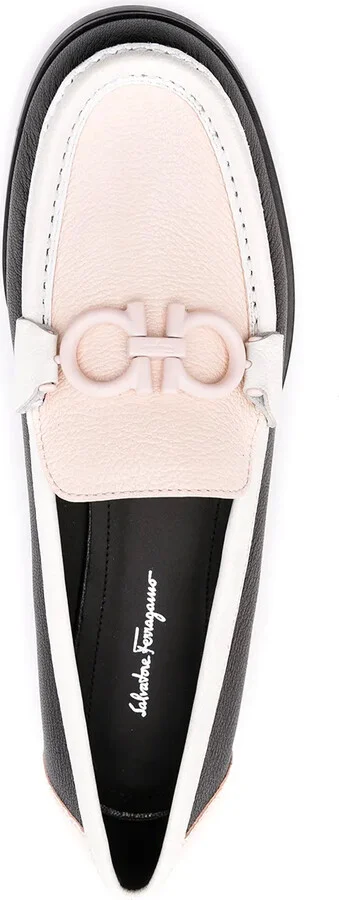 Gancini leather moccasin loafers - Image 4