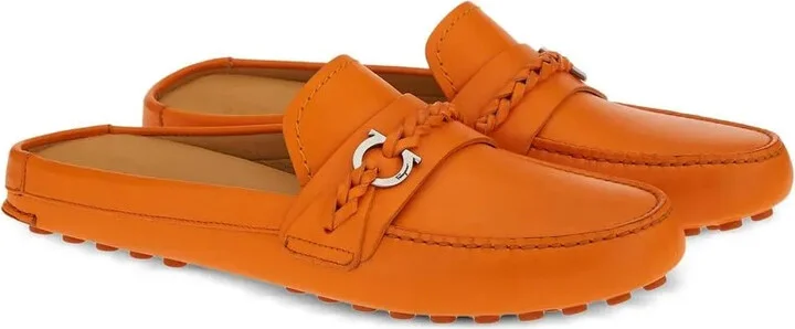 Gancini leather mules - Image 2