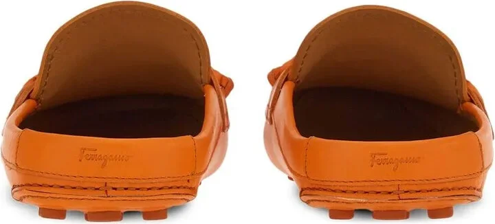 Gancini leather mules - Image 3