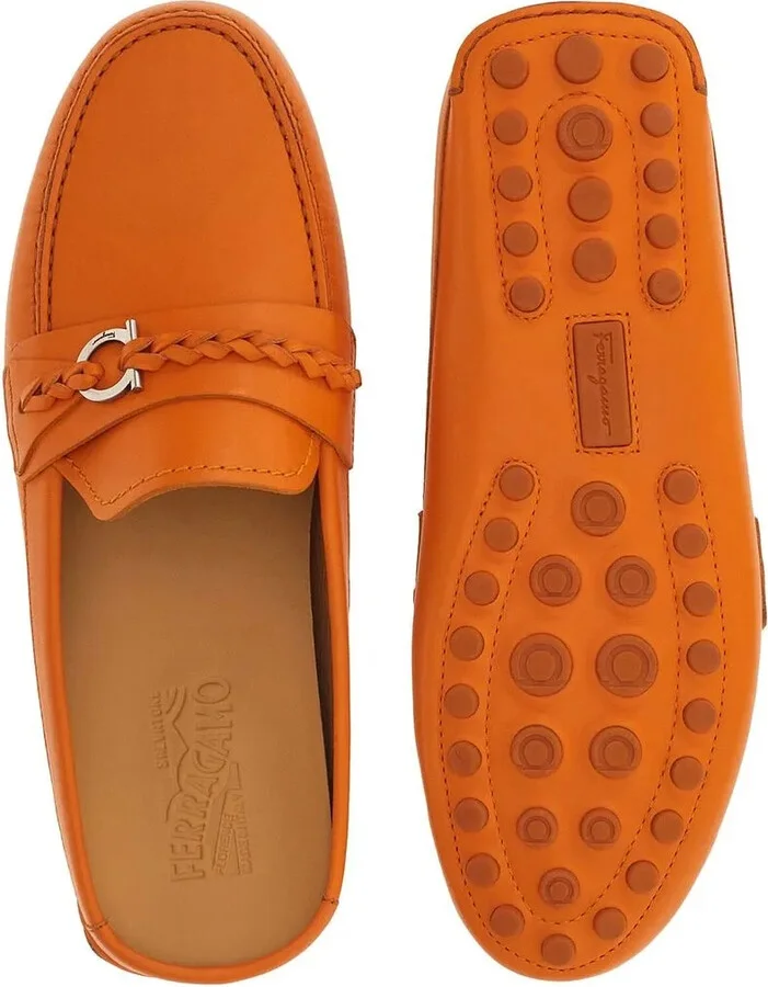 Gancini leather mules - Image 5