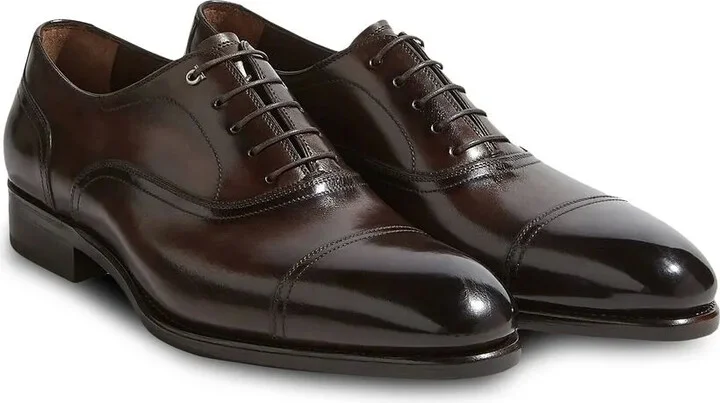 Gancini leather Oxford shoes - Image 2
