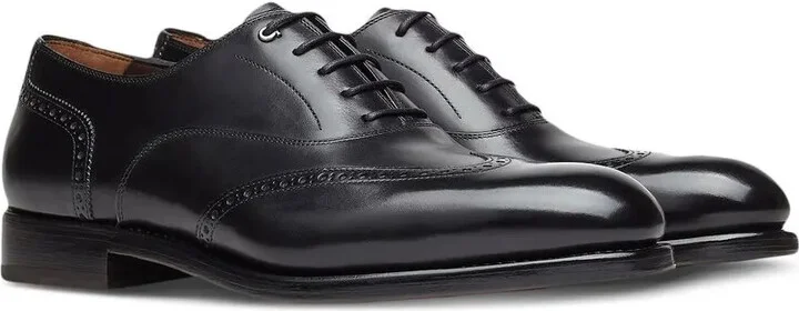 Gancini leather Oxford shoes - Image 2