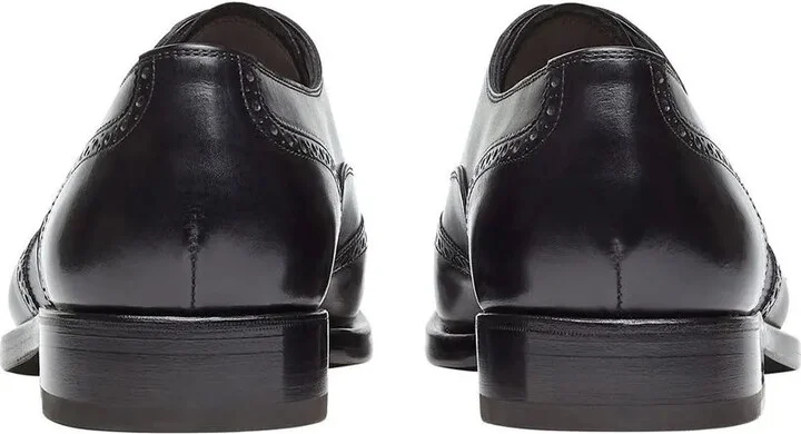 Gancini leather Oxford shoes - Image 3