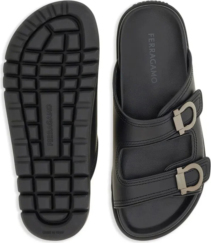 Gancini leather sandals - Image 5