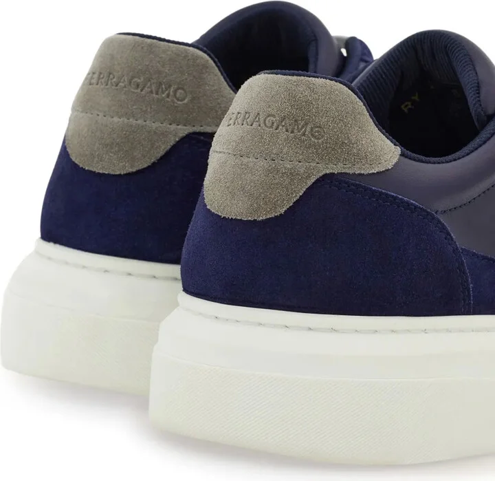 Gancini leather sneakers - Image 3