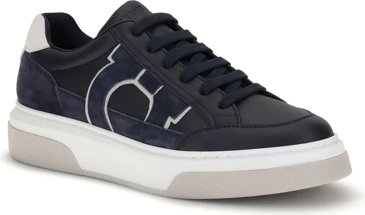 Gancini Leather Sneakers - Image 2