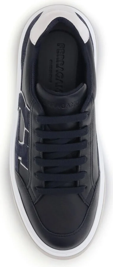 Gancini Leather Sneakers - Image 4