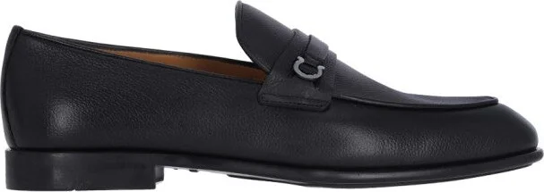 Gancini" Loafers - Black