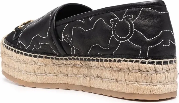 Gancini logo-embroidered espadrilles - Image 3