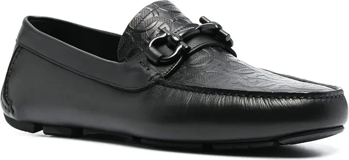 Gancini-logo loafers - Image 2