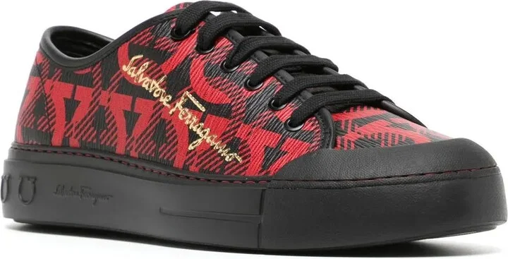 Gancini logo-top sneakers - Image 2