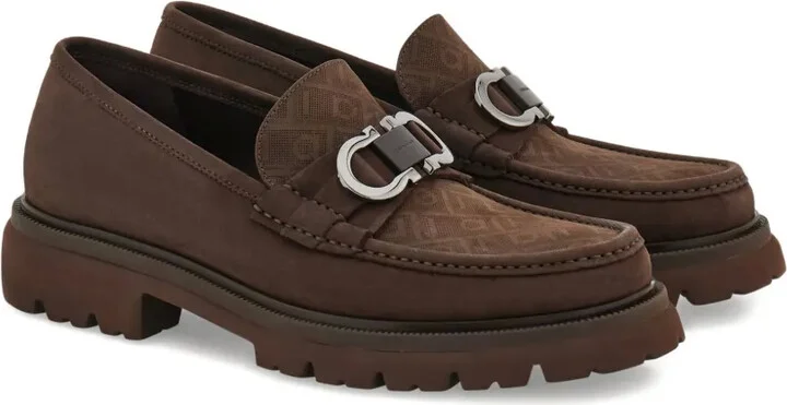 Gancini monogram loafers - Image 2