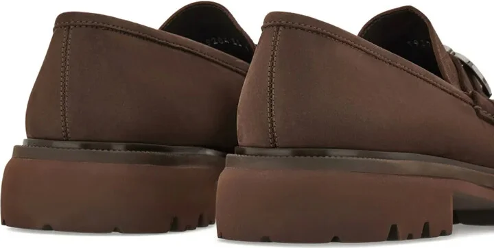 Gancini monogram loafers - Image 5