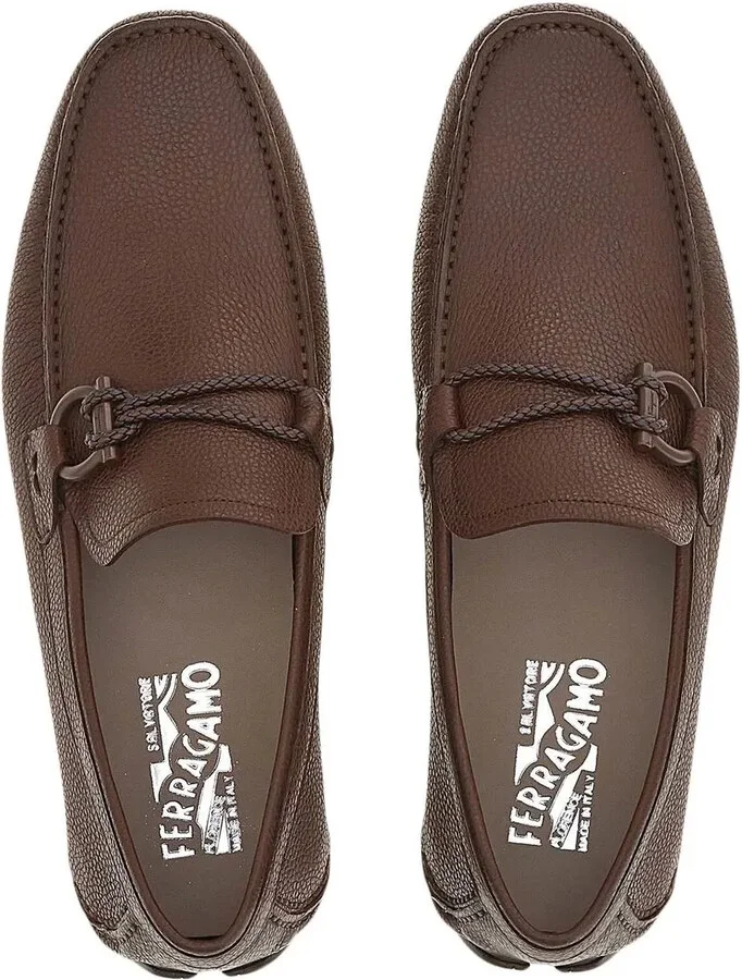 Gancini-ornament Driver loafers - Image 4