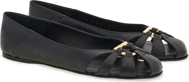 Gancini ornament flat ballerina shoes - Image 2