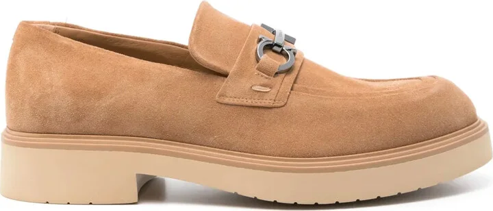Gancini-ornament loafers